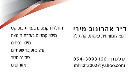 כרטיסי ביקור - כרטיס ביקור1